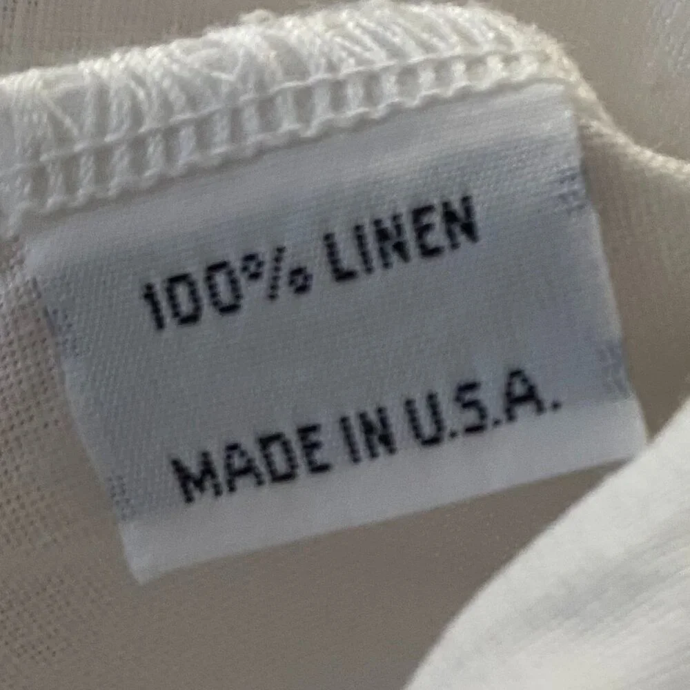 bryn Walker White Wrap-Style Linen Blend Blouse - Picture 7 of 8